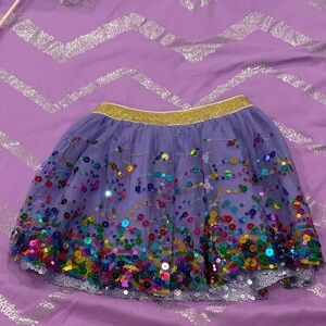 Sweet Wink Purple Sequin tutu Skirt